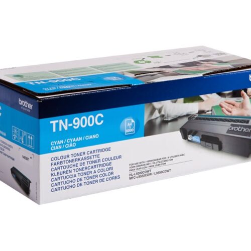 BROTHER TN-900C cartouche de toner cyan très haute capacité 6.000 pages pack de 1