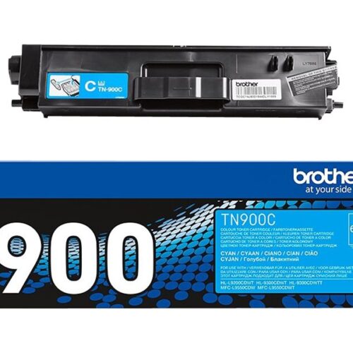 BROTHER TN-900C cartouche de toner cyan très haute capacité 6.000 pages pack de 1