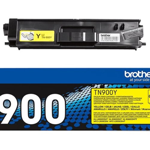 BROTHER TN-900Y cartouche de toner jaune très haute capacité 6.000 pages pack de 1