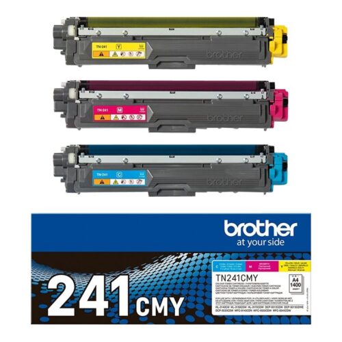 BROTHER TN241C/M/Y rainbow pack multi pack toners C/M/Y 1400pages/cartridge