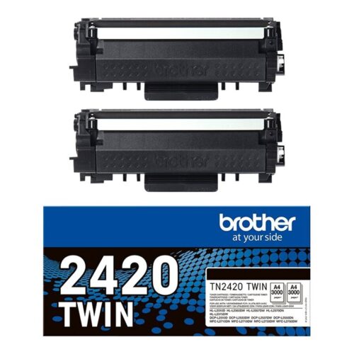 BROTHER TN2420 TWIN-pack black toners BK 3000pages/cartridge