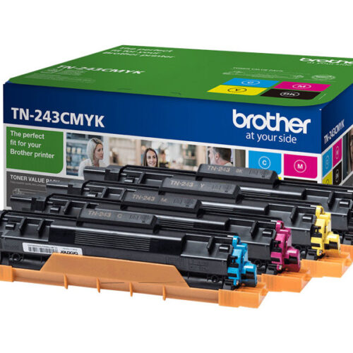 BROTHER TN243CMYK Pack Toner standard Cyan Magenta Jaune Noir 4x 1000 pages pour Hl-L32xx DCP-L35xx MFC-L37xx