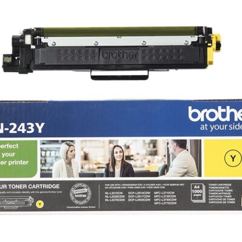 BROTHER TN243Y Toner jaune standard de 1000 pages pour Hl-L32xx DCP-L35xx MFC-L37xx