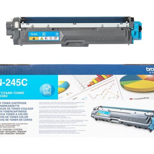 BROTHER TN245C HL-3140CW/3150CDW/3170CDW cartouche de toner cyan haute capacité 2.200 pages pack de 1