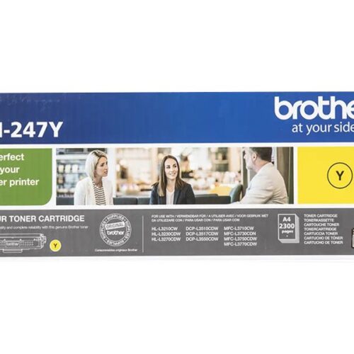 BROTHER TN247Y Toner jaune haute capacité de 2300 pages pour Hl-L32xx DCP-L35xx MFC-L37xx
