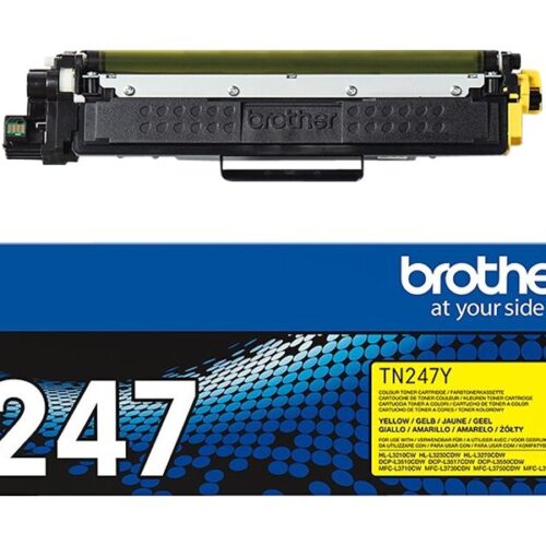 BROTHER TN247Y Toner jaune haute capacité de 2300 pages pour Hl-L32xx DCP-L35xx MFC-L37xx