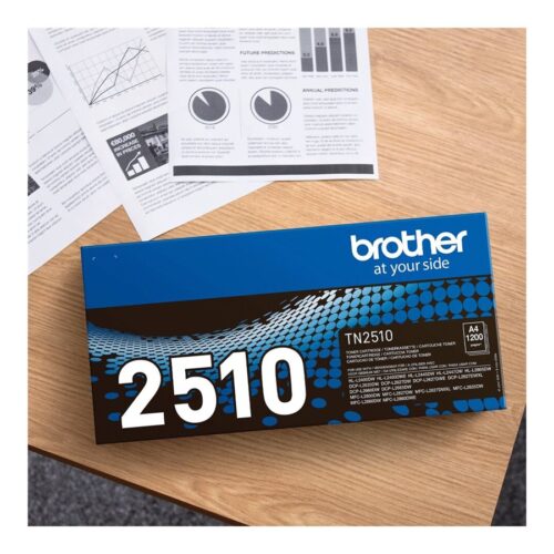 BROTHER TN2510 Black Toner Cartridge ISO Yield up to 1.200 pages