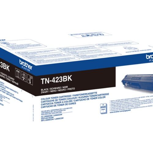 BROTHER TN423BK Toner Cartouche Noir Grande Capacité 6.500 pages pour Brother HL-L8260CDW, L8360CDW