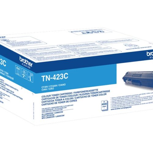 BROTHER TN423C Toner Cartouche Cyan Grande Capacité 4.000 pages pour Brother HL-L8260CDW, L8360CDW