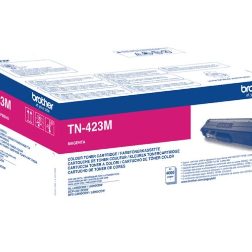BROTHER TN423M Toner Cartouche Magenta Grande Capacité 4.000 pages pour Brother HL-L8260CDW, L8360CDW