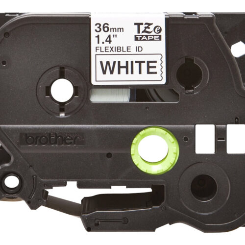 BROTHER TZEFX261 36mm Black on White Flexible ID