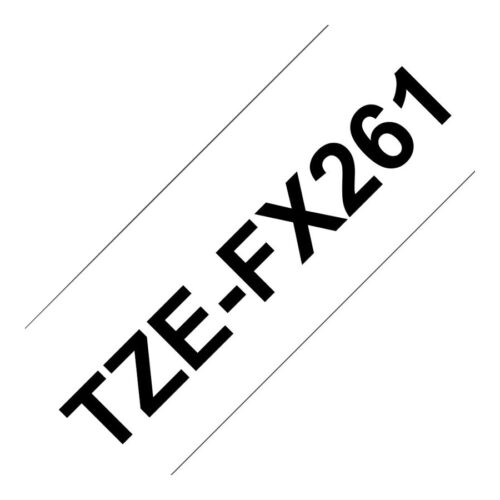 BROTHER TZEFX261 36mm Black on White Flexible ID