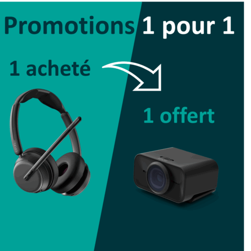 Bundle EPOS IMPACT 1060T ANC Headset on-ear Bluetooth wireless wired active noise cancelling + Webcam