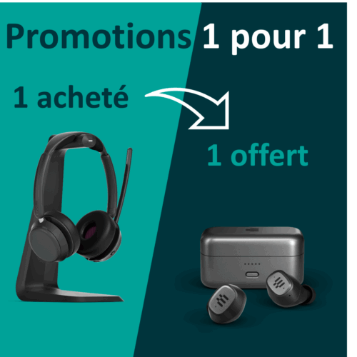 Bundle EPOS IMPACT 1061T ANC Headset on-ear Bluetooth wireless wired active noise cancelling + Webcam