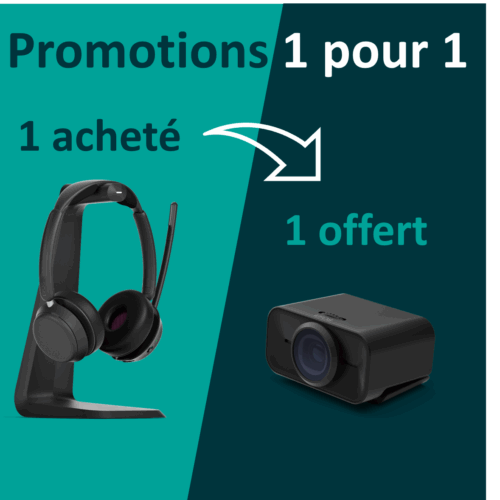 Bundle EPOS IMPACT 1061T Headset on-ear Bluetooth wireless wired + Webcam