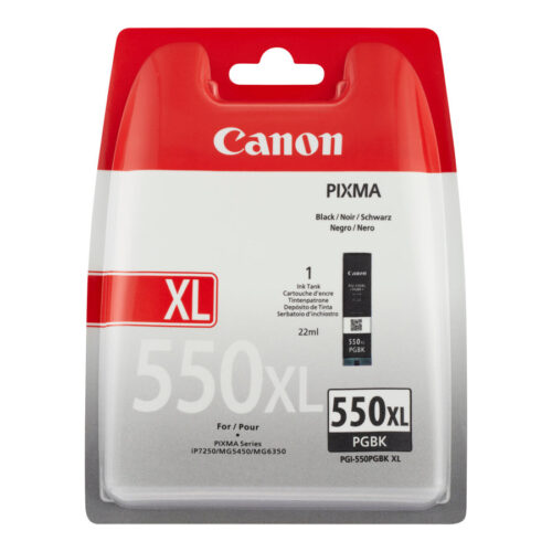 CANON 1LB PGI-550XL PGBK ink cartridge black standard capacity 500 pages 1-pack XL