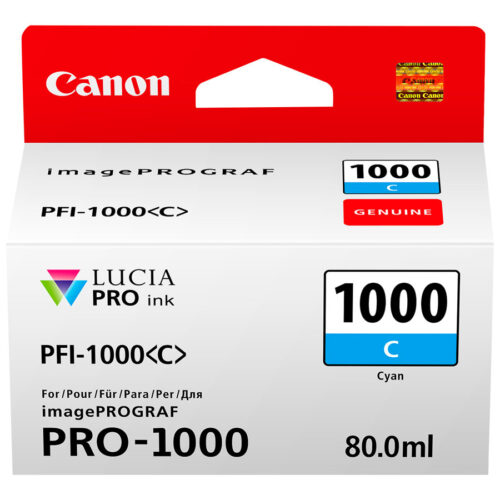 CANON 2LB PFI-1000c Ink cyan standard capacity 80ml 1-pack iPF1000