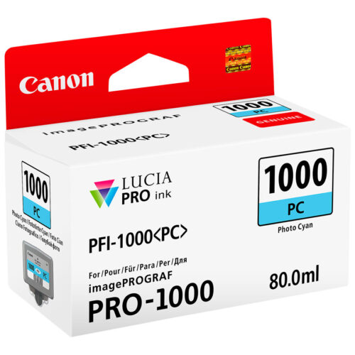 CANON 2LB PFI-1000pc Ink Photo cyan standard capacity 80ml 1-pack iPF1000