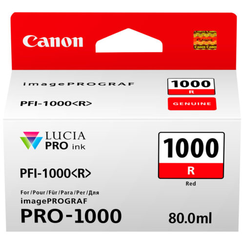 CANON 2LB PFI-1000r Ink Red Standard Capacity 80ml 1-pack iPF1000