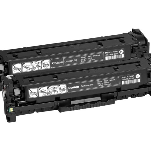 CANON 718 BK toner noir capacité standard 3.400 pages pack de 2