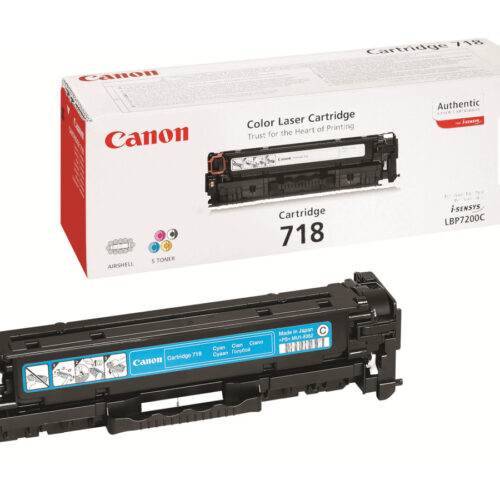 CANON 718 cartouche de toner cyan capacité standard 2.900 pages pack de 1