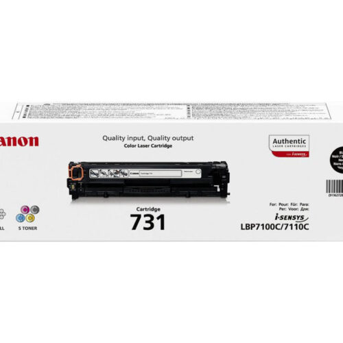 CANON 731-BK cartouche de toner noir capacité standard 1.400 pages pack de 1