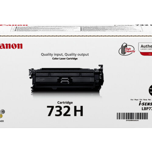 CANON 732H-BK cartouche de toner noir haute capacité 12.000 pages pack de 1