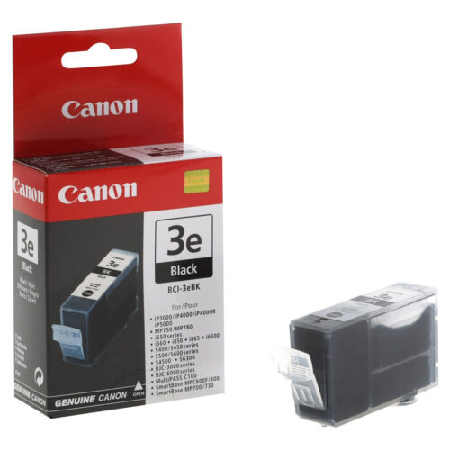 CANON BCI-3EB cartouche dencre noir capacite standard 27ml 310 pages pack de 1