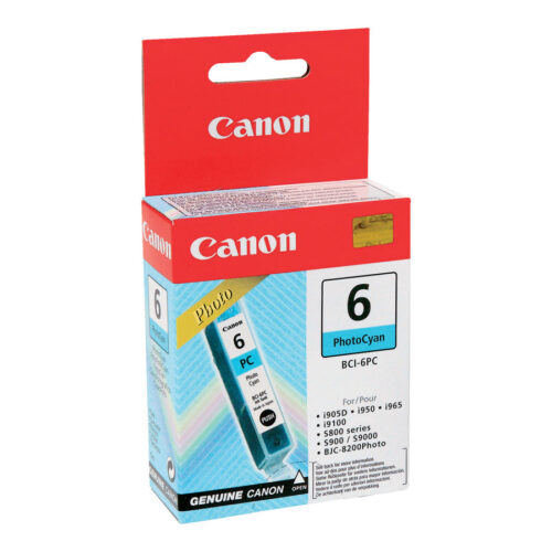 CANON BCI-6PC cartouche d encre photo cyan capacité standard 13ml pack de 1