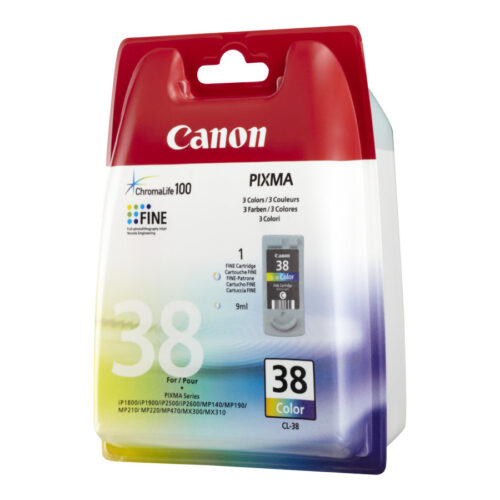 CANON CL-38 cartouche d encre couleur faible capacité 9ml 207 pages pack de 1