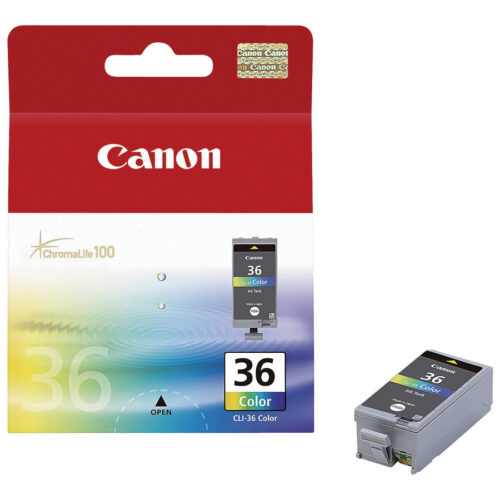 CANON CLI-36 cartouche dencre tricolore capacite standard 12ml 249 pages pack de 1