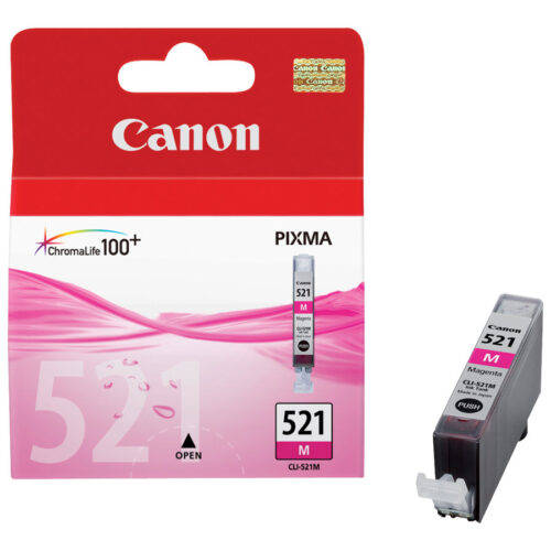 CANON CLI-521M cartouche dencre magenta capacite standard 9ml 480 pages pack de 1