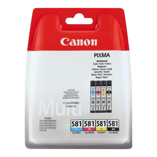 CANON CLI-581 Ink Cartridge C/M/Y/BK MULTI BL