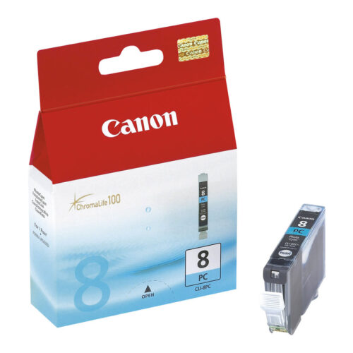CANON CLI-8PC cartouche dencre photo cyan capacité standard 13ml 5.080 pages pack de 1