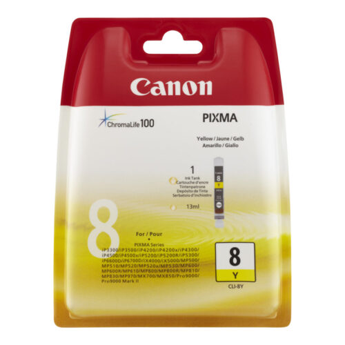 CANON CLI-8Y cartouche dencre jaune capacite standard 13ml pack de 1