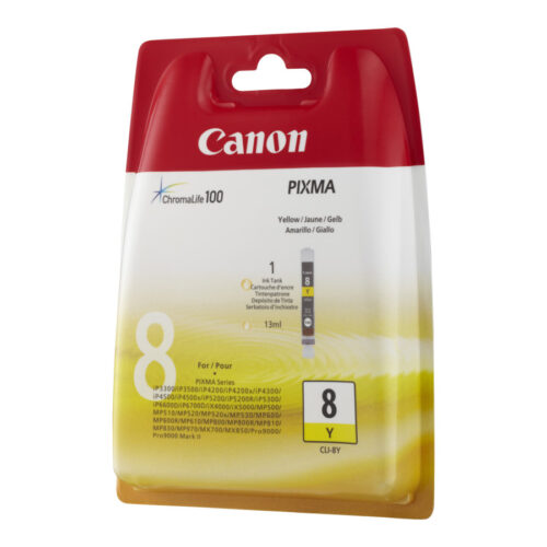 CANON CLI-8Y cartouche dencre jaune capacite standard 13ml pack de 1