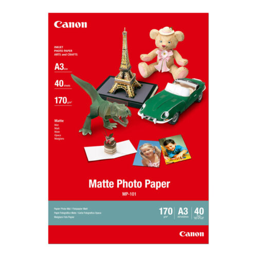 CANON MP-101 matte photo  papier 170g/m2 A3 40 feuilles pack de 1