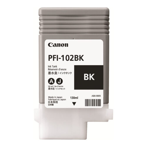 CANON PFI-102BK cartouche encre teintée noir capacité standard 130ml pack de 1