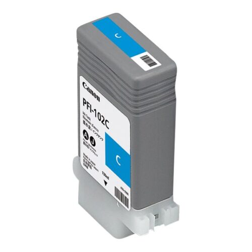 CANON PFI-102C cartouche encre teintée cyan capacité standard 130ml pack de 1