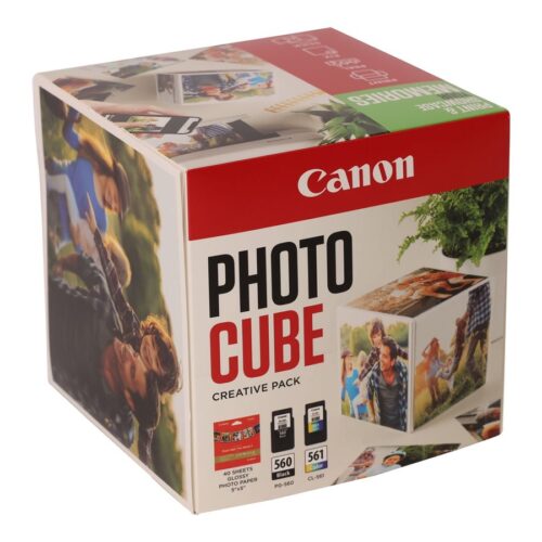 CANON PG-560/CL-561 Ink Cartridge Photo Cube Creative Pack White Green