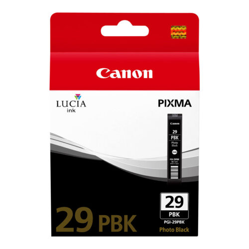 CANON PGI-29 PBK cartouche d encre photo noir capacité standard 1.300 photos pack de 1