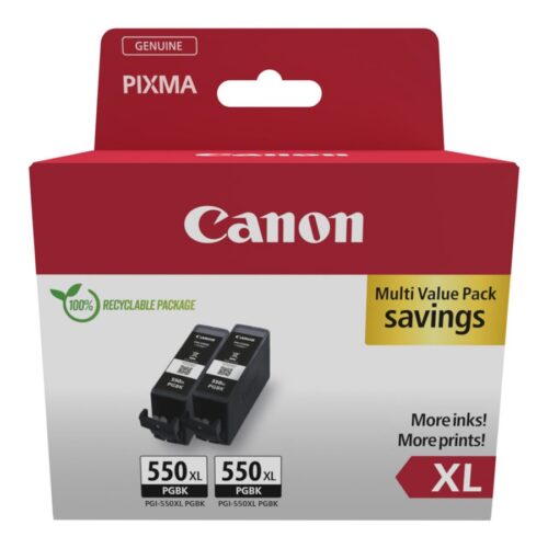CANON PGI-550XL Ink Cartridge Twinpack Blistered