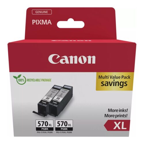 CANON PGI-570XL Ink Cartridge BK TWIN BL SEC