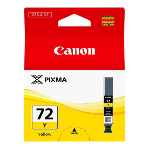 CANON PGI-72 Y cartouche d encre jaune capacité standard 380 photos pack de 1