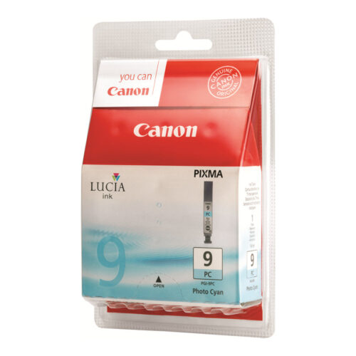 CANON PGI-9PC cartouche d encre photo cyan capacité standard 14ml 1.005 pages pack de 1