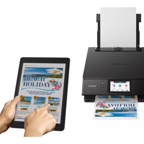 CANON PIXMA TS8750 MFP colour ink-jet A4 15 ipmprint 200 sheets USB 2.0 Wi-Fi black