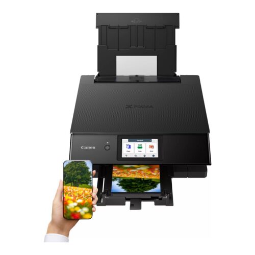 CANON PIXMA TS8750 MFP colour ink-jet A4 15 ipmprint 200 sheets USB 2.0 Wi-Fi black