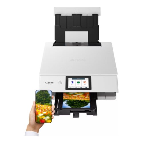 CANON PIXMA TS8751 MFP colour ink-jet A4 15 ipm print 200 sheets USB 2.0 Wi-Fi white