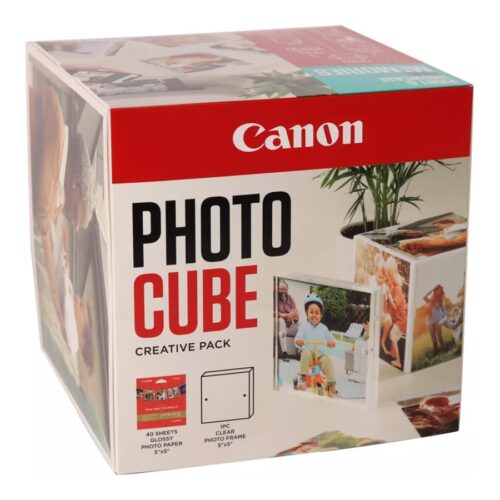 CANON pp-201 Ink Cartridge 5×5 Photo Cube Creative Pack White Blue