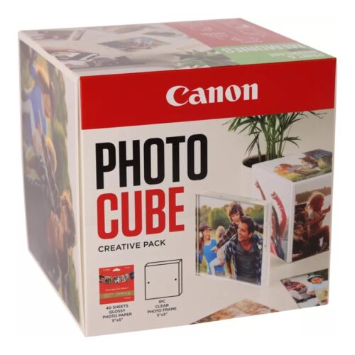 CANON pp-201 Ink Cartridge 5×5 Photo Cube Creative Pack White Green